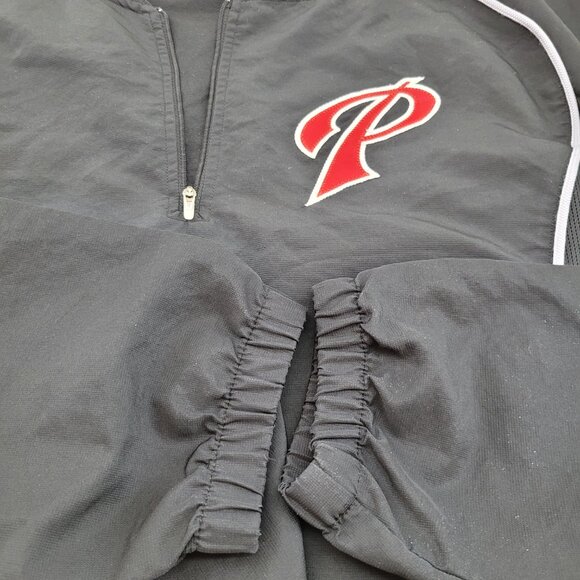 Nike Team 1/4 zip Jacket Men's XXL Black Fit Dry Dri Fit Windbreaker - Picture 6 of 13